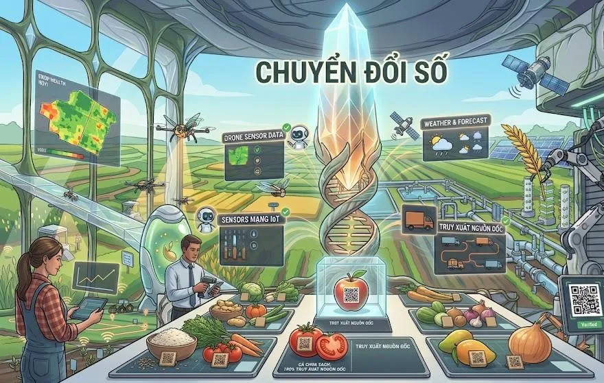 Chuyển đổi số n&ocirc;ng nghiệp n&acirc;ng cao t&iacute;nh minh bạch