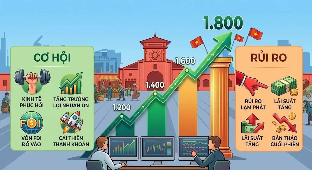 VN-Index hướng đến mốc 1800 điểm
