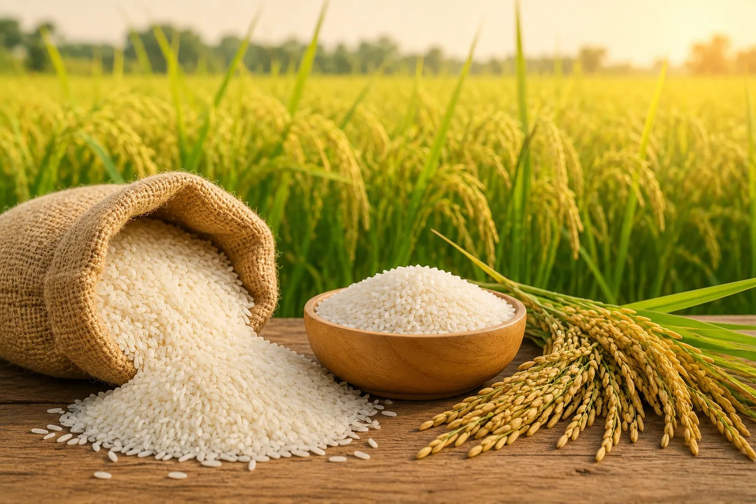 Gạo xuất khẩu bị &eacute;p gi&aacute;